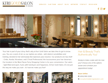 Tablet Screenshot of kerigoldsalon.com